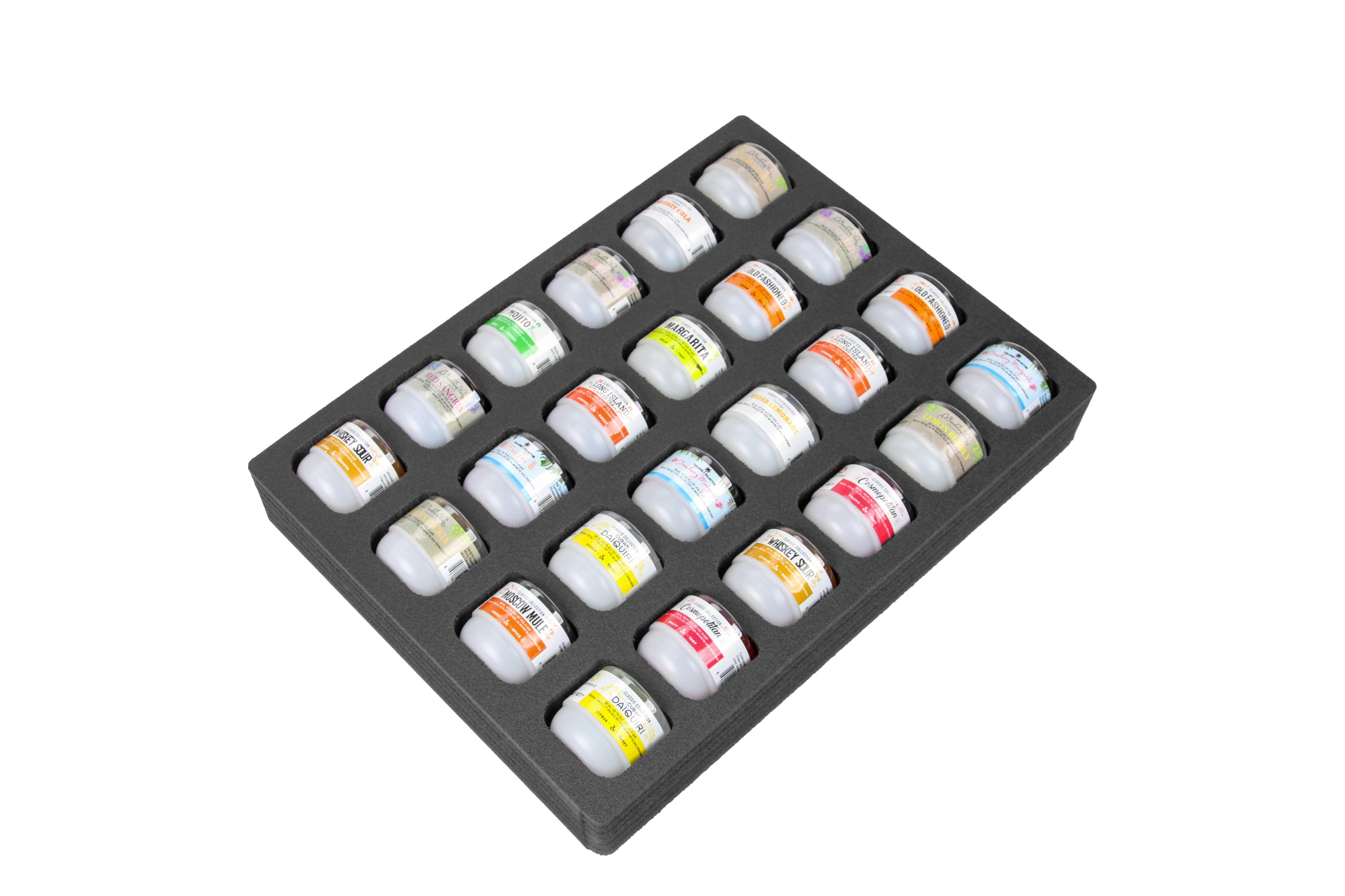 Cocktail Capsule Drawer Tray Insert Compatible Keurig DrinkWorks Pods for Kitchen Home Bar Party Waterproof Foam 24 Compartment 11.9 x 15.9 Inches