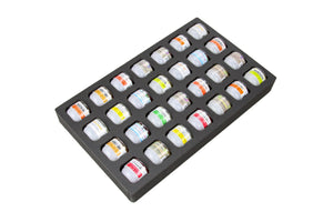 Cocktail Capsule Drawer Tray Insert Compatible Keurig DrinkWorks Pods for Kitchen Home Bar Party Waterproof Foam 28 Compartment 12.1 x 19.9 Inches