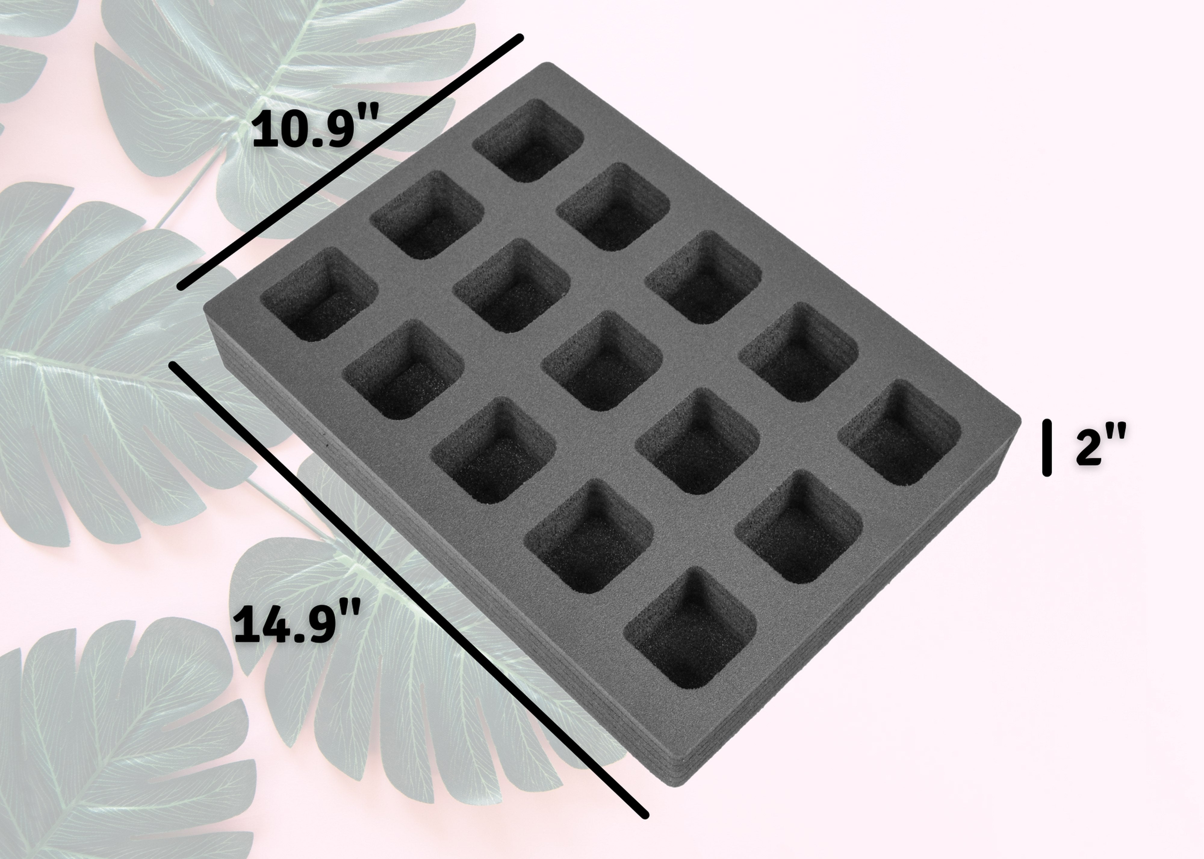 Cocktail Capsule Drawer Tray Insert Compatible Keurig DrinkWorks Pods for Kitchen Home Bar Party Waterproof Foam 15 Compartment 10.9 x 14.9 Inches