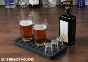Bar Mat Durable Foam Drip Spill Home Kitchen Club Serving Cocktail Professional Drink Mixing Bartender Service Non-Slip Non-Scratch 12 x 6 Inches