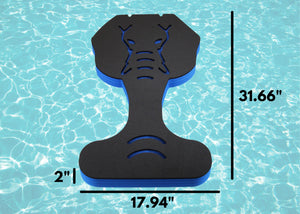 Floating Elephant Saddle Seat for Pool Lake or Beach Party Comfortable Water Float Lounge Chair Buoyant Durable Heavy Duty Foam 31.7 Inches Long