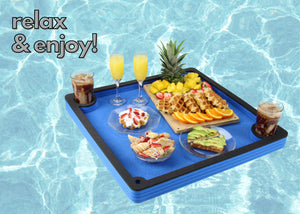 Breakfast Table Serving Buffet Tray Drink HoldersSwimming PoolBeach Party Float Lounge Refreshment Durable Foam UV Resistant Cup Holders 24 Inches