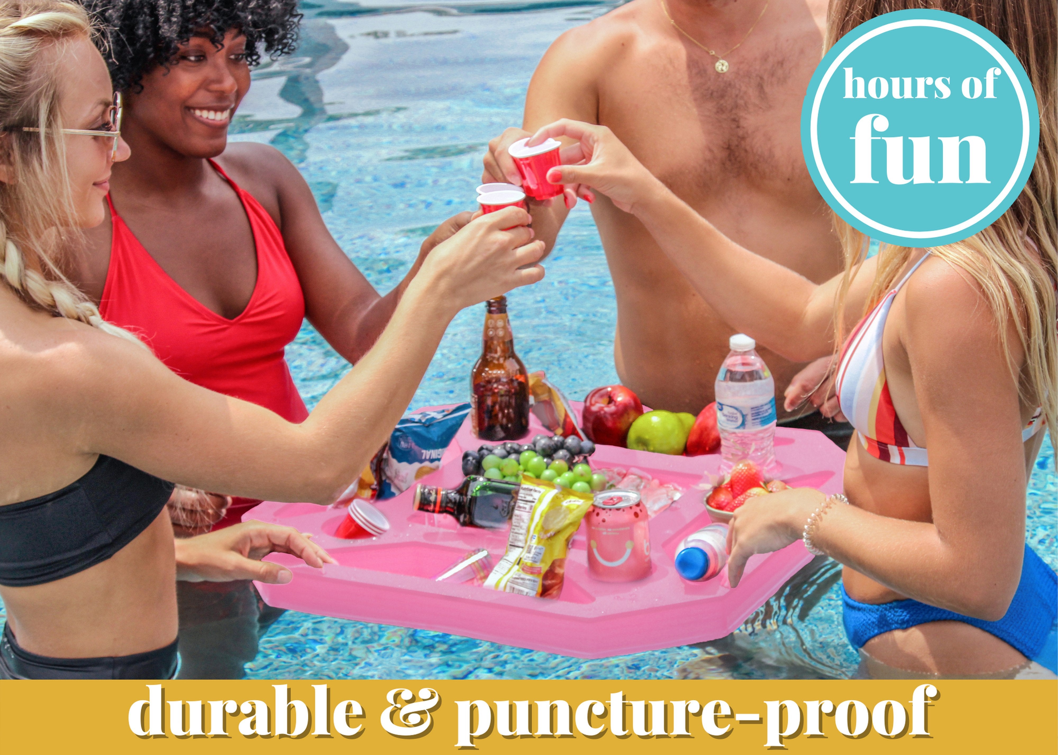 Floating Cup Holder Giant Floating Drink Holder For Pool/Hot Tub