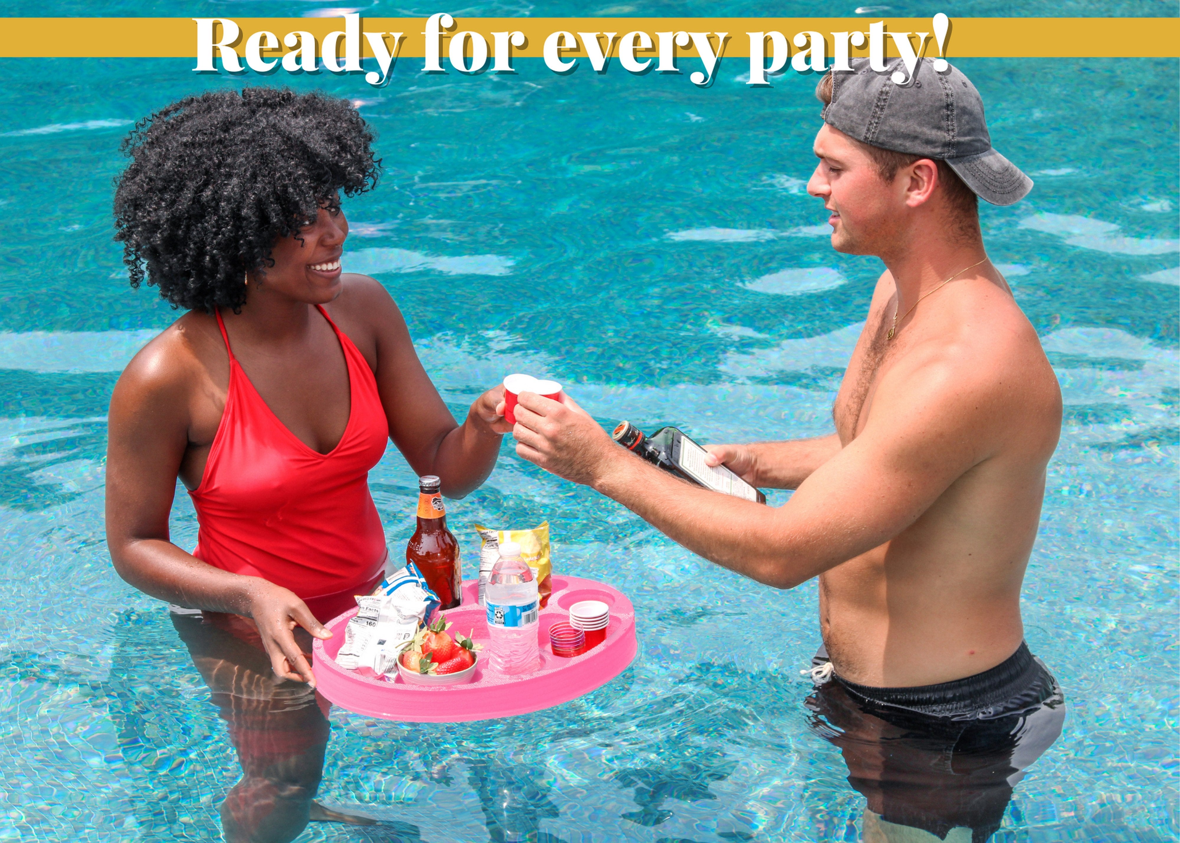 Floating Spa Hot Tub Bar Drink Food Table Refreshment Tray Pool or