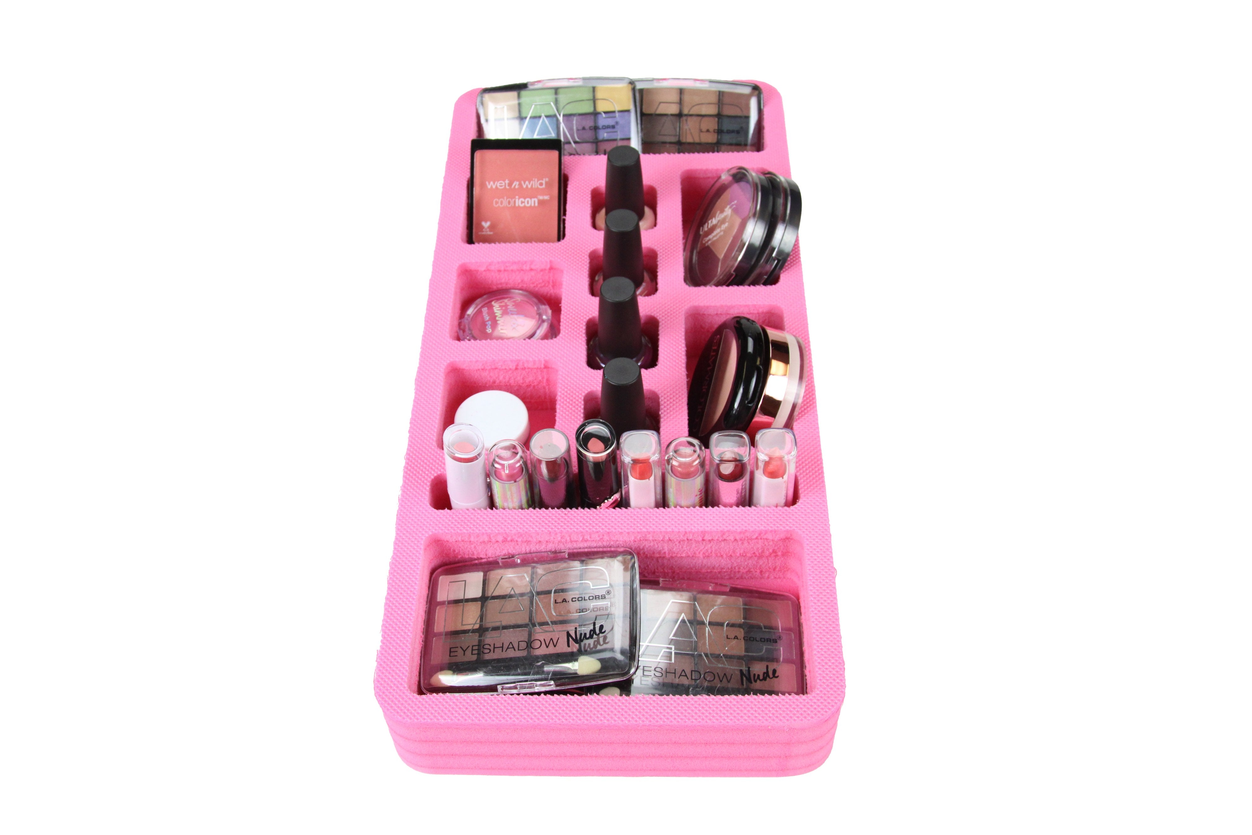 Makeup Drawer Tray Waterproof Durable Foam InsertHome Bathroom Bedroom Office 7.9 x 16.9 Inches 12 CompartmentsLipstick Eyeliner Cosmetics More