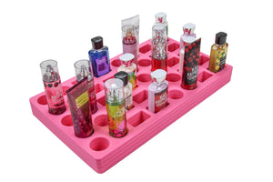 Lotion Body Spray St Organizer Large Tray Durable Foam Washable Waterproof Insert for Home Bathroom Bedroom Office 23.25 x 13.5 x 2 Inches 40 Slots