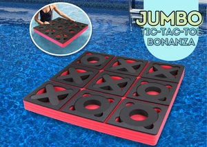 Jumbo Floating Tic-Tac-Toe Game for Pool or Beach Party Float Indoor Outdoor Lounge Durable  Foam 23.75 Inch Large UV Resistant Includes Pieces