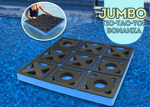 Jumbo Floating Tic-Tac-Toe Game for Pool or Beach Party Float Indoor Outdoor Lounge Durable  Foam 23.75 Inch Large UV Resistant Includes Pieces