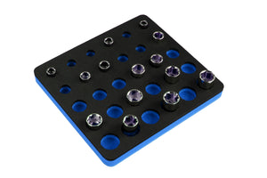 Tool Drawer Organizer Socket Holder Insert Blue and Black Durable Foam Strong Tray Holds 30 Sockets Fits Craftsman Husky Kobalt Milwaukee and Many Others