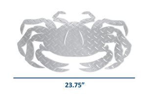 Crab Metal Decor Durable Polished Aluminum Diamond Tread Pattern for Home Living Room Bedroom Garage Basement Mounting Hardware 2 Feet Wide